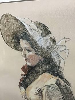 Amazon.co.jp: 小磯良平 複製画 外国婦人 女性像 人物画 額装